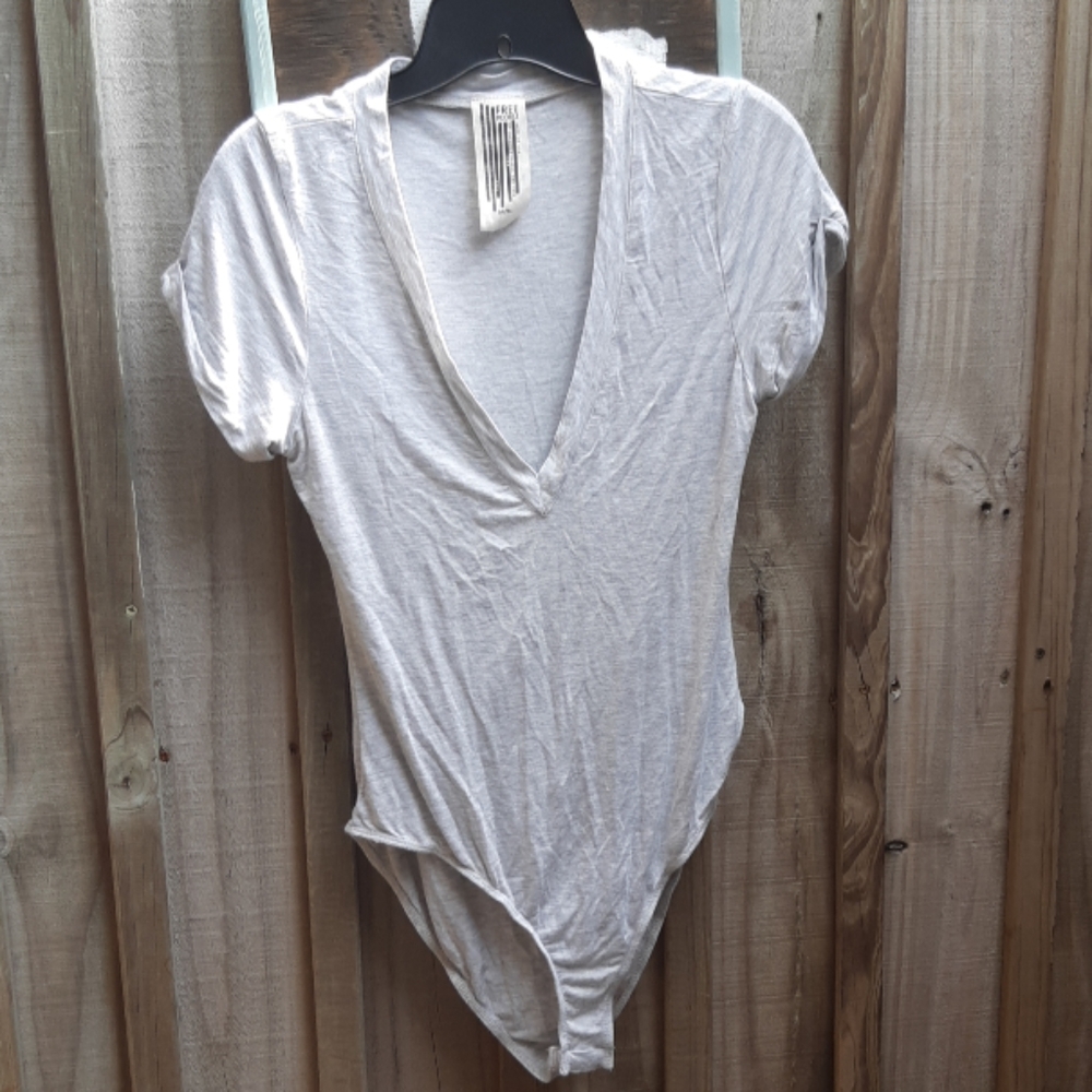 Free People Basic V bodysuit